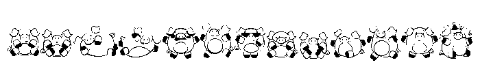 DB Piggy Polies Font UPPERCASE
