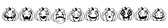 DB Pumpkin Peeps Emojis Font OTHER CHARS