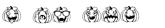 DB Pumpkin Peeps Emojis Font OTHER CHARS