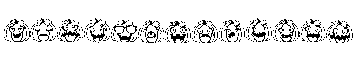 DB Pumpkin Peeps Emojis FONT