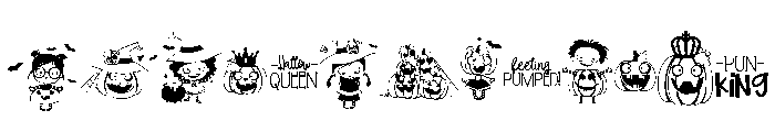 DB Pumpkin Peeps Font UPPERCASE