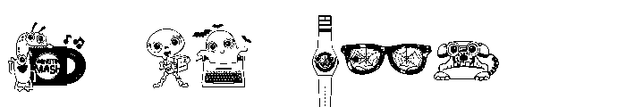DB Retro Halloween Too Font OTHER CHARS