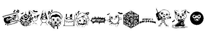 DB Retro Halloween Font LOWERCASE
