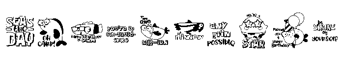 DB Scrubbies Puns Font OTHER CHARS
