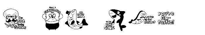 DB Scrubbies Puns Font OTHER CHARS