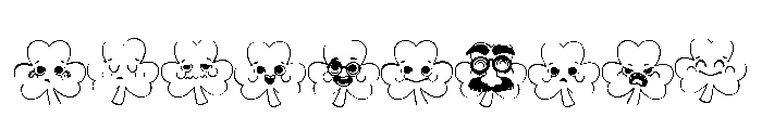 DB Shamrock Shake Emojis Font OTHER CHARS