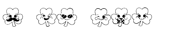 DB Shamrock Shake Emojis Font OTHER CHARS