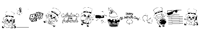 DB Shamrock Shake Font UPPERCASE