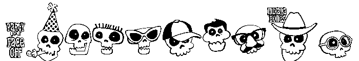 DB Skulltivating Too Font OTHER CHARS
