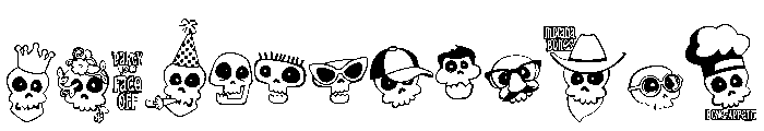 DB Skulltivating Too Font LOWERCASE