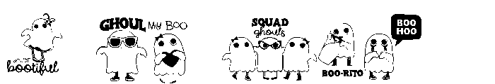 DB Something Ghostly Puns Font OTHER CHARS