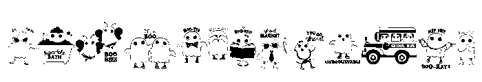 DB Something Ghostly Puns Font LOWERCASE