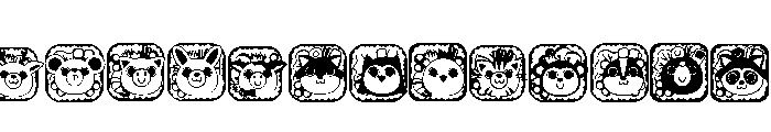 DB Soy Awesome Cuties Font UPPERCASE