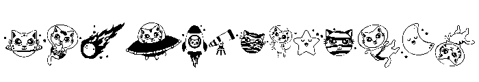 DB Space Cats FONT