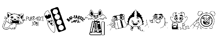 DB Spooky School Too Font OTHER CHARS