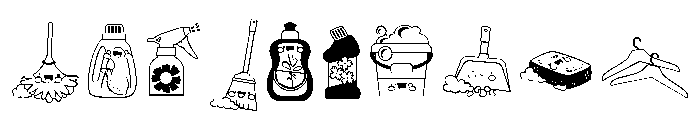 DB Spring Cleaning Font OTHER CHARS