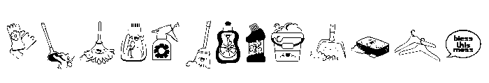 DB Spring Cleaning Font UPPERCASE