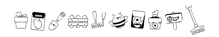 DB Spring Gardening Font OTHER CHARS