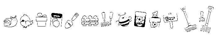 DB Spring Gardening Font LOWERCASE
