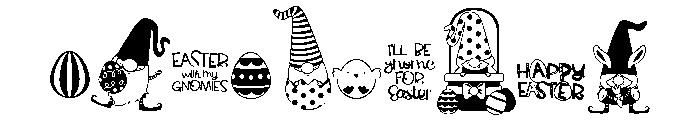 DB Spring Gnomes Easter Font OTHER CHARS