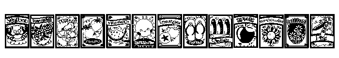 DB Summer Seed Packs Font UPPERCASE