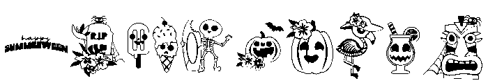 DB Summerween Font OTHER CHARS