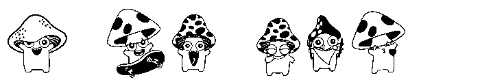 DB Toadstool Tales Emojis Font OTHER CHARS