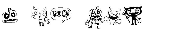 DB Trick or Treat Font OTHER CHARS