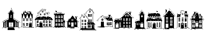 DB Warm Winter Town Font UPPERCASE
