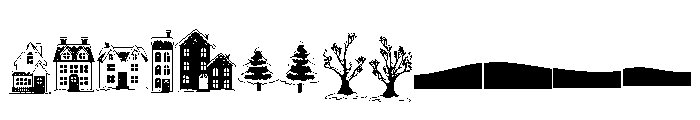 DB Warm Winter Town Font LOWERCASE