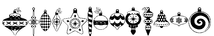DB Whats Crackin Ornaments Font UPPERCASE
