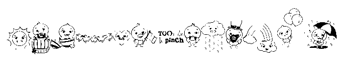 DB What's Quack-A-Lackin Lucky Font UPPERCASE