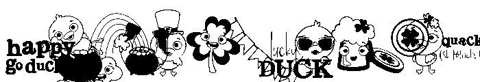 DB What's Quack-A-Lackin Lucky FONT