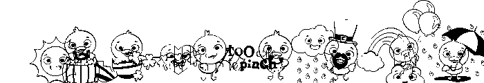 DB What's Quack-A-Lackin Lucky Font LOWERCASE