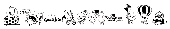 DB What's Quack-A-Lackin Font OTHER CHARS