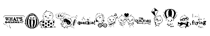 DB What's Quack-A-Lackin Font LOWERCASE