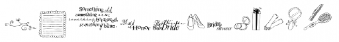 DB Bridal Doodles Font UPPERCASE