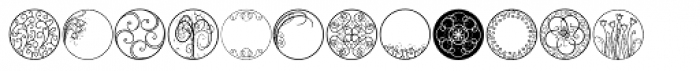 DB Circles-Frilly Font UPPERCASE