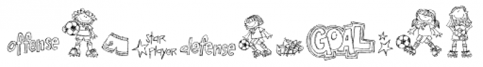 DB Girly Soccer Font LOWERCASE