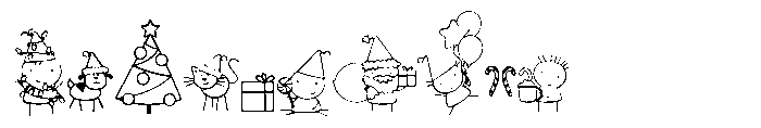 DB Stickies Christmas Font OTHER CHARS