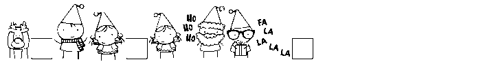 DB Stickies Christmas Font OTHER CHARS