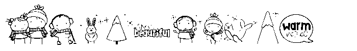 DB Stickies Winter Font OTHER CHARS