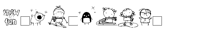 DB Stickies Winter Font OTHER CHARS