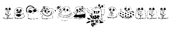 DB Summerween Boos Font UPPERCASE