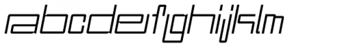 DBL Cheque ExtraLight Italic Font LOWERCASE