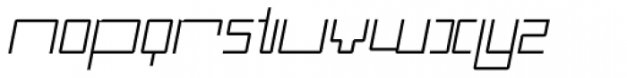 DBL Cheque Thin Italic Font LOWERCASE