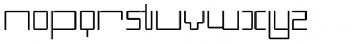 DBL Cheque Thin Font LOWERCASE