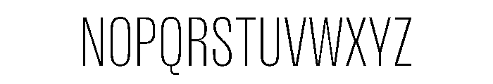 DBClaridaySans Extralight Font UPPERCASE
