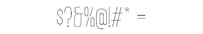 DBClaridaySans Hairline Font OTHER CHARS