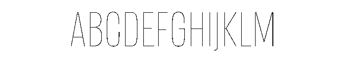 DBClaridaySans Hairline Font UPPERCASE